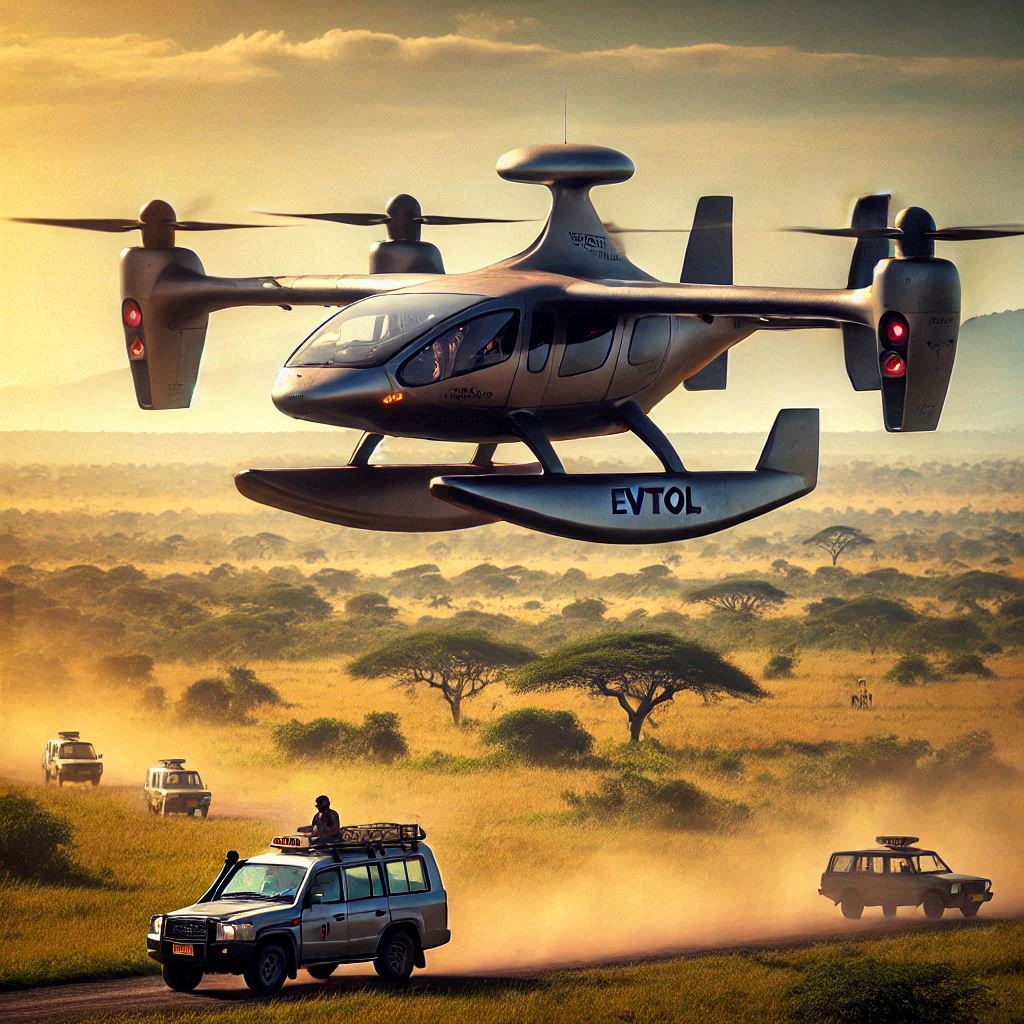 Air taxi used for adventure tours on safari