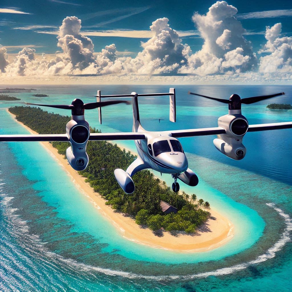 Flying to remote islands